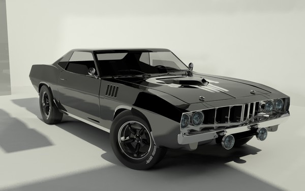 barracuda plymouth hemi 3d model - Plymouth Barracuda hemi by ngluvakov
